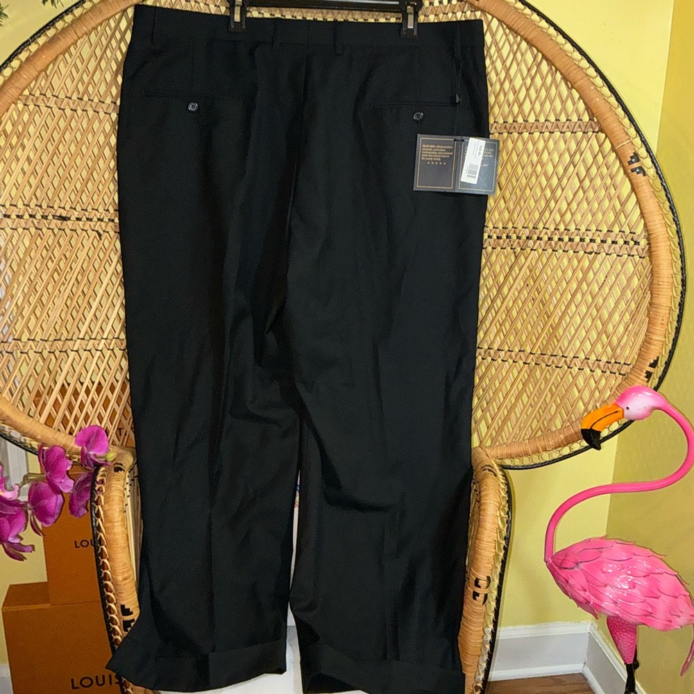 Milano Moda Men’s Dress Pants Black 44/34 - Picture 13 of 16